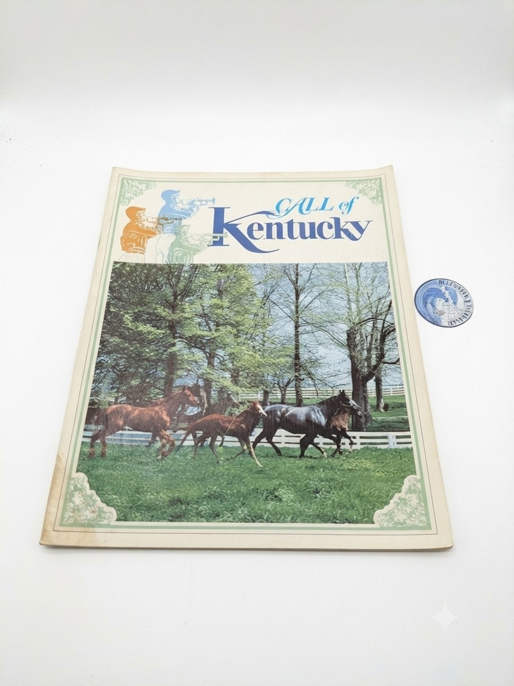 1975 Call of Kentucky State Parks Magazine Travel Guide Map Bluegrass